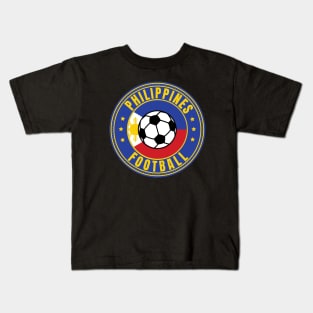 Philippines Football Lover Kids T-Shirt